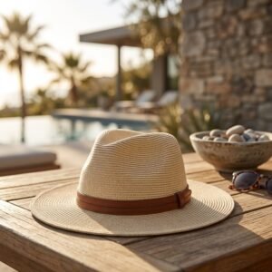 Wide Brim Fedora Sun Hat