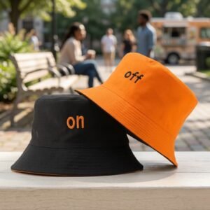 Reversible Cotton Bucket Hat