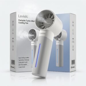 Frostelo – Handheld Cooling Fan with Mist Spray