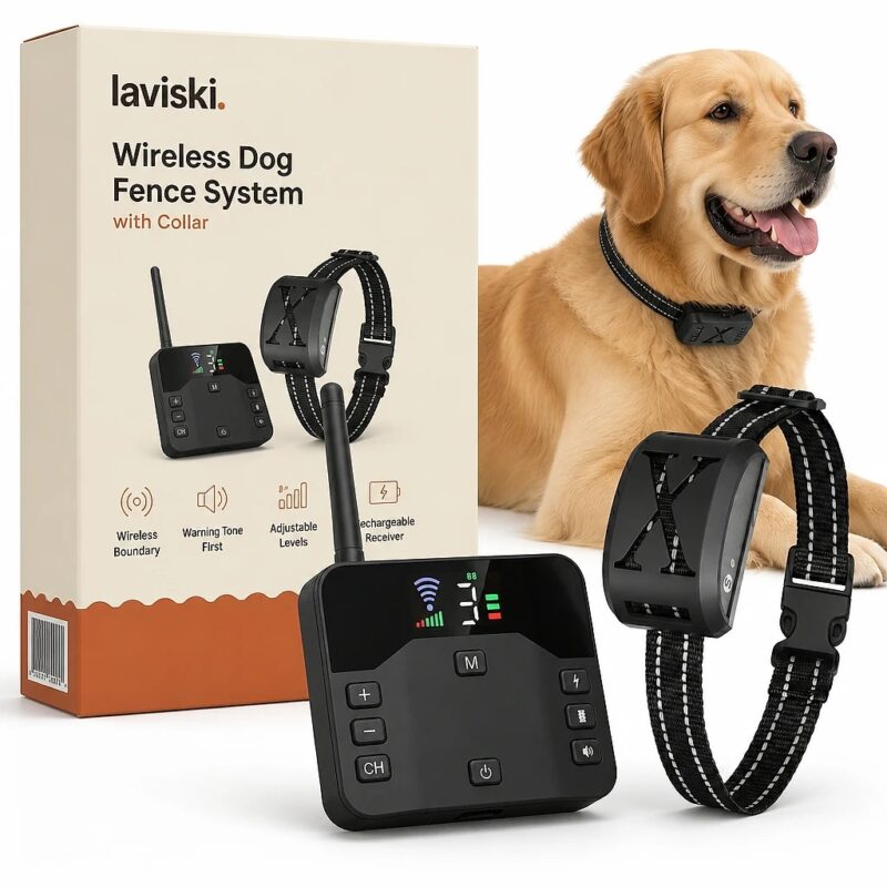 Boundex Wireless Dog Fence System with Collar — Main Product Hero Boundex Wireless Dog Fence System with Collar, main product hero