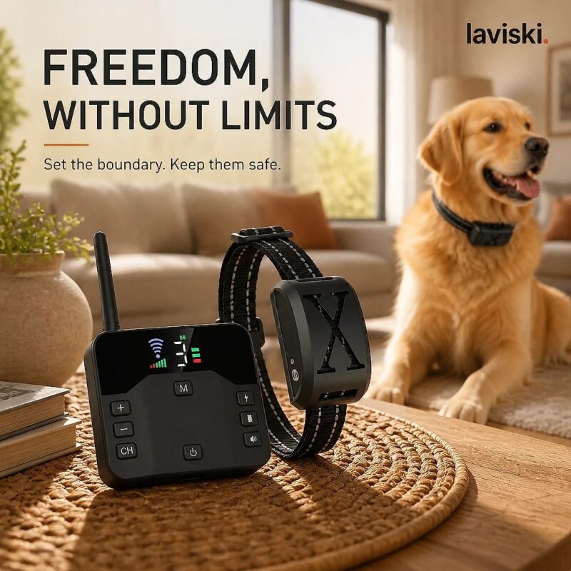 Boundex Wireless Dog Fence System with Collar, closing hero