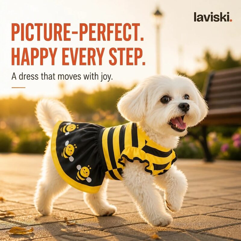 Bumbly Bee Dog Dress, desired outcome