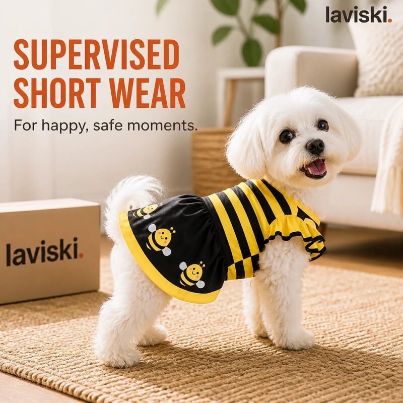 Bumbly Bee Dog Dress, trust / durability