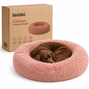 Calmara Calming Donut Dog Bed, main product hero