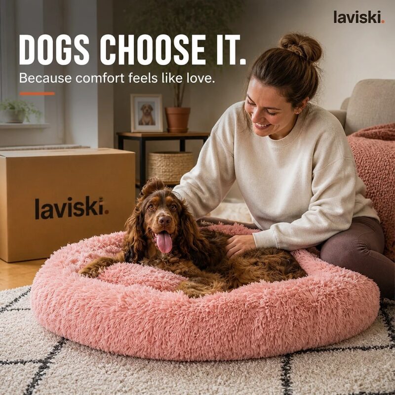 Calmara Calming Donut Dog Bed, social proof