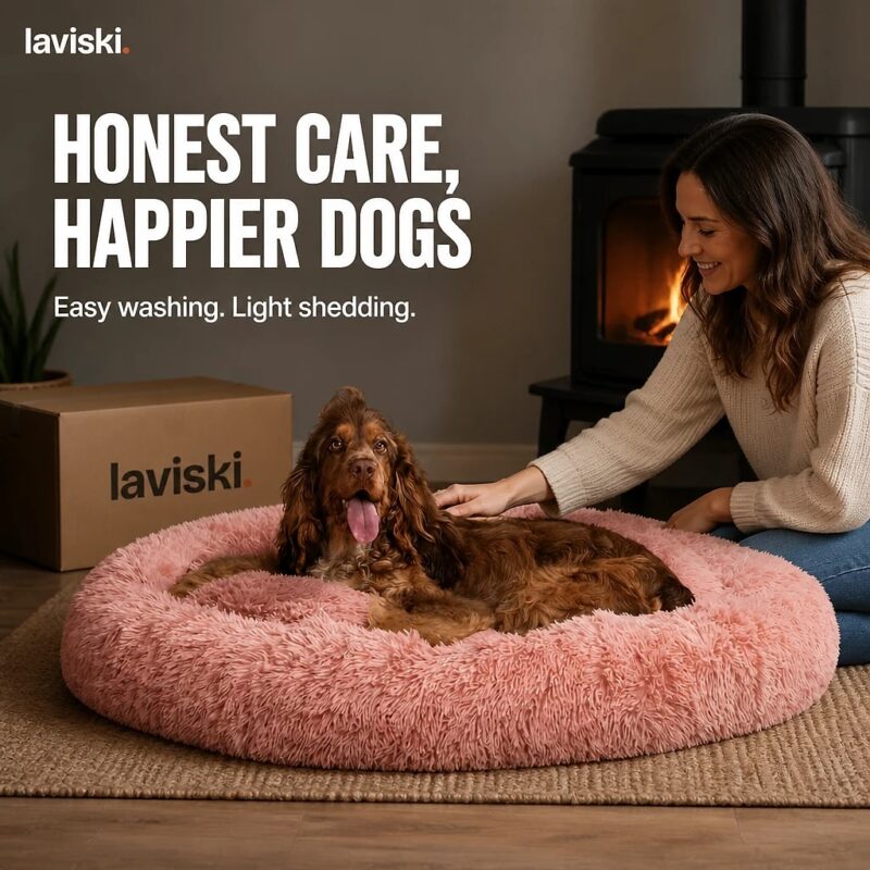 Calmara Calming Donut Dog Bed, trust / durability
