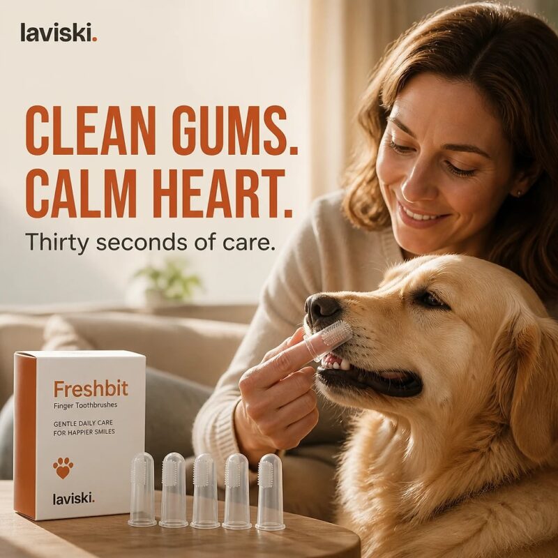 Freshbit Pet Finger Toothbrush Set, desired outcome