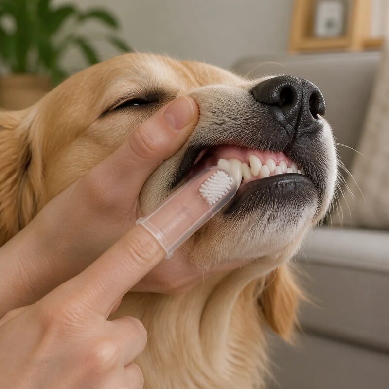 Freshbit Pet Finger Toothbrush Set, solution / transformation
