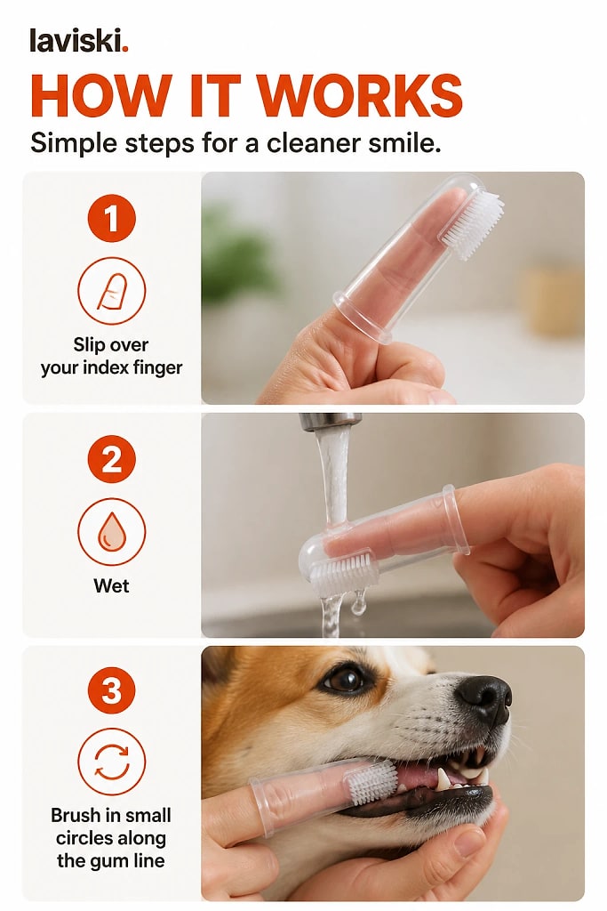 Freshbit Pet Finger Toothbrush Set, how to unpack and set it up