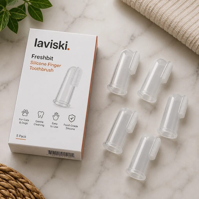 Freshbit Pet Finger Toothbrush Set, what's included