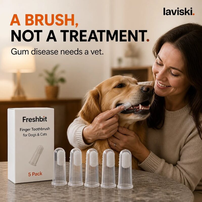 Freshbit Pet Finger Toothbrush Set, trust / durability