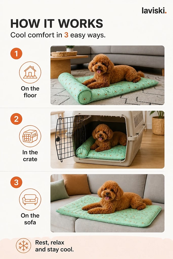 Frostpaw Pet Cooling Mat, how to unpack and set it up