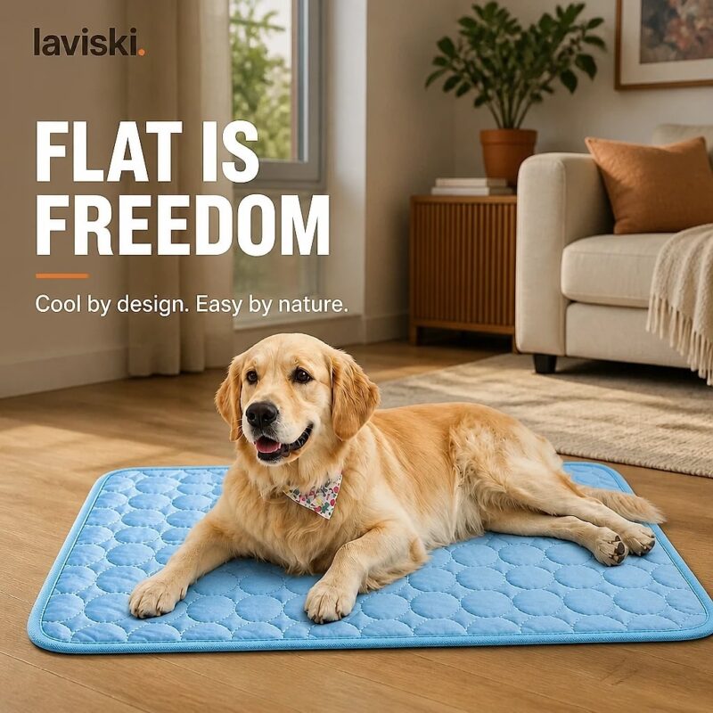 Glacia Flat Cooling Pet Mat, closing hero