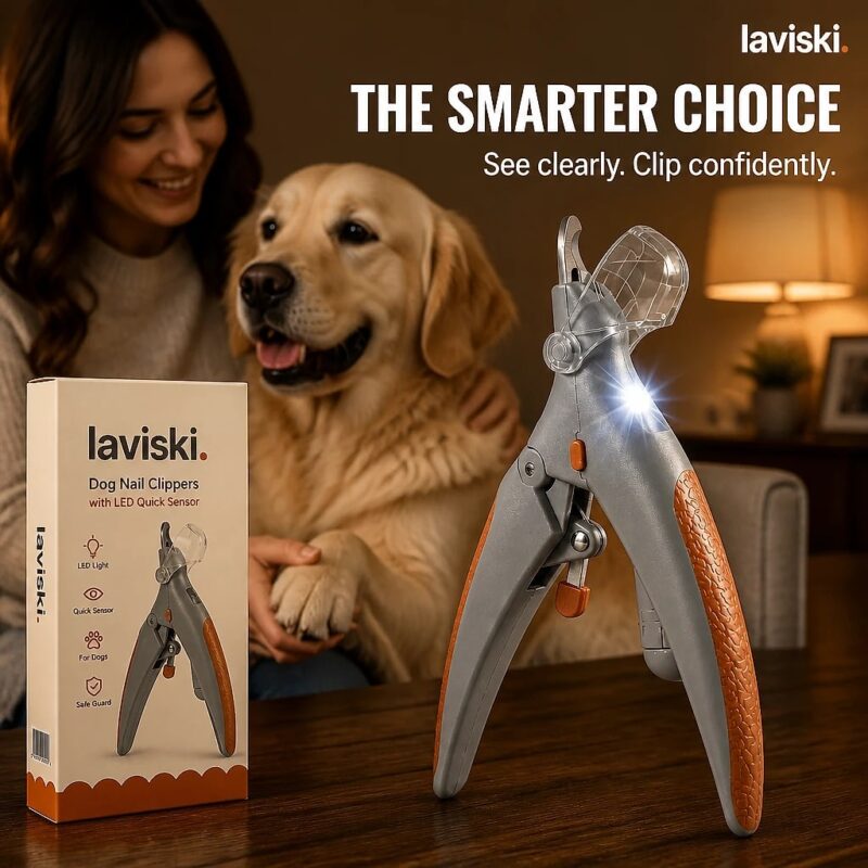 Pawguard Dog Nail Clippers with LED Quick Sensor, closing hero
