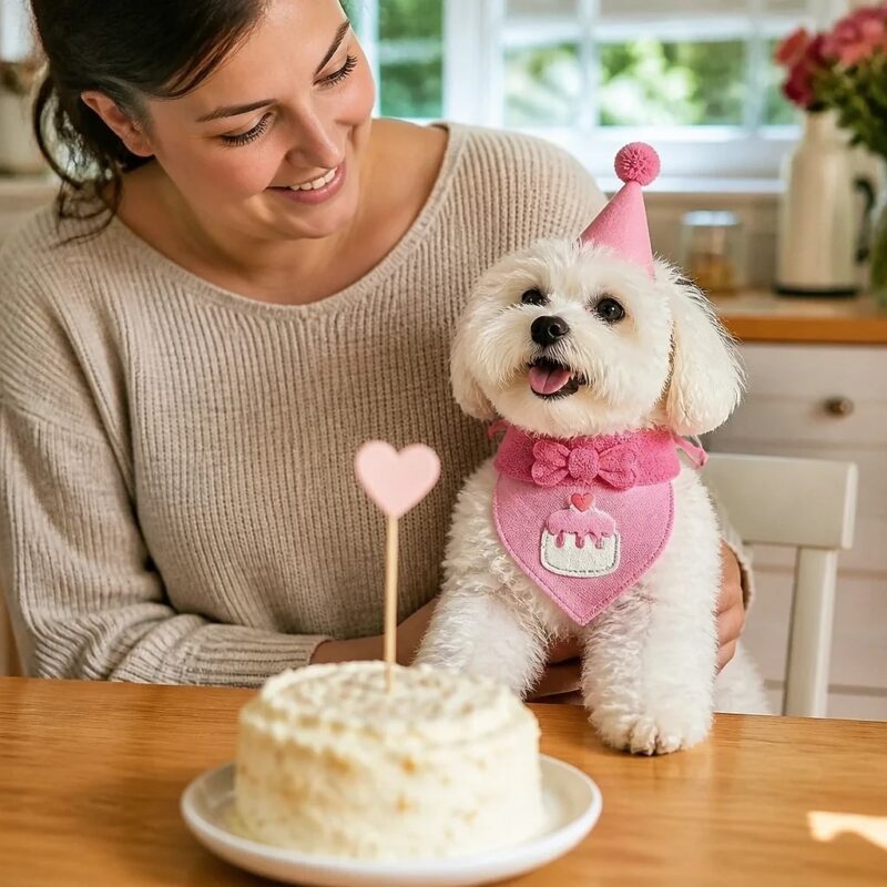 Pawty Birthday Hat & Bandana Set, avatar usage