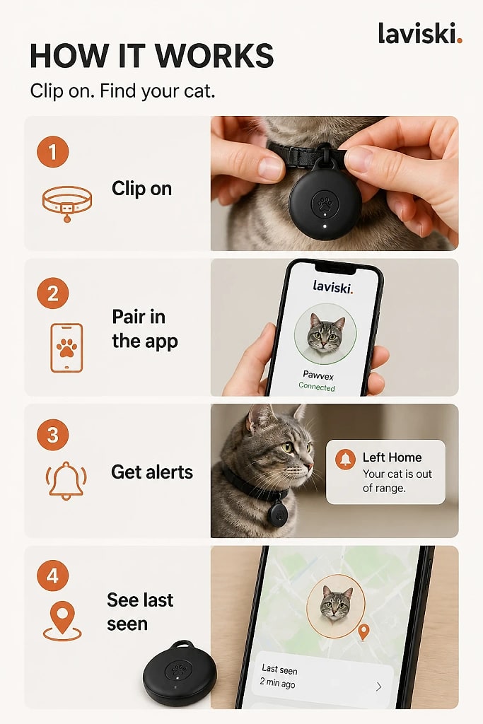 Pawvex GPS Tracker for Cats, how to unpack and set it up