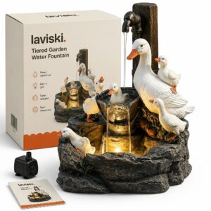 Rivona Tiered Garden Fountain, main product hero