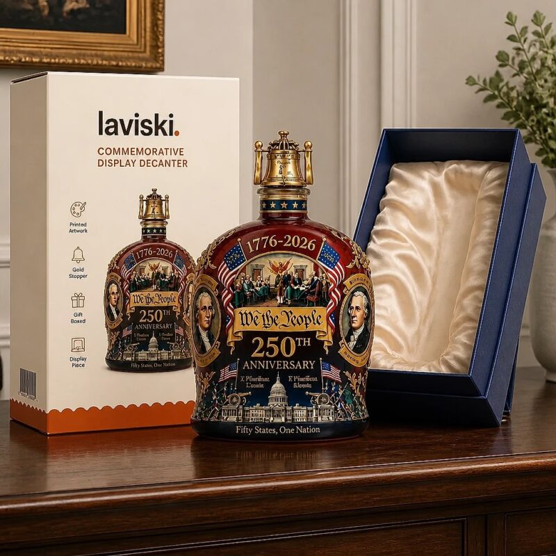 Vessara 250th Anniversary Commemorative Decanter, what's included