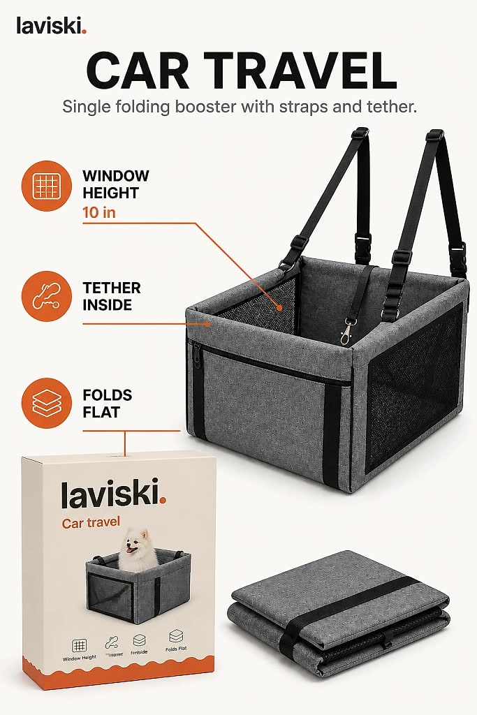 Altura Foldable Car Booster Seat, materials and construction detail