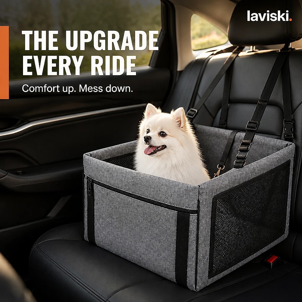 Altura Foldable Car Booster Seat, shown in a home setting