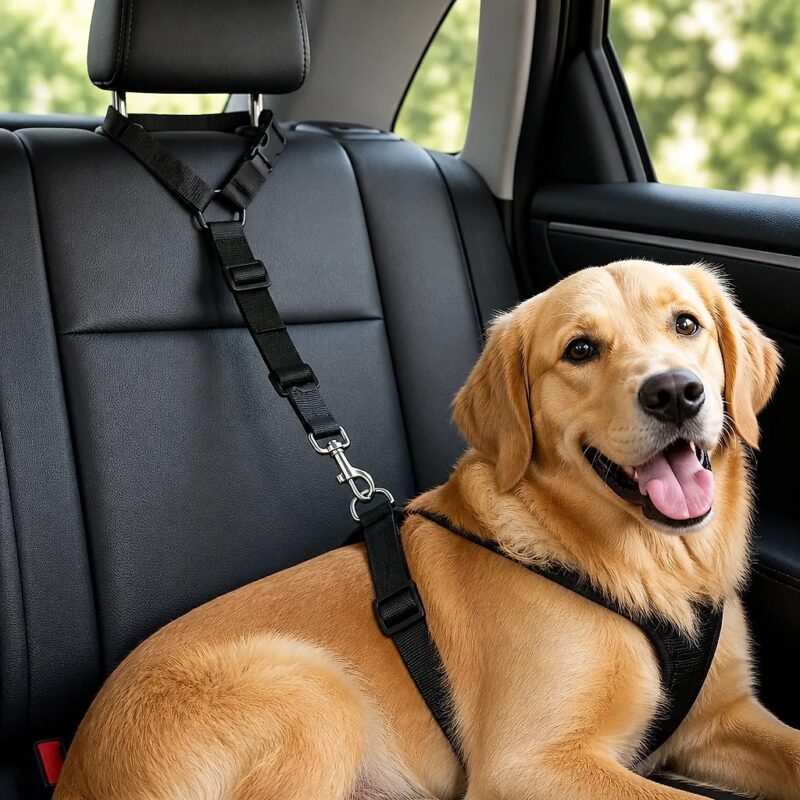Ancora Dog Car Tether, solution / transformation