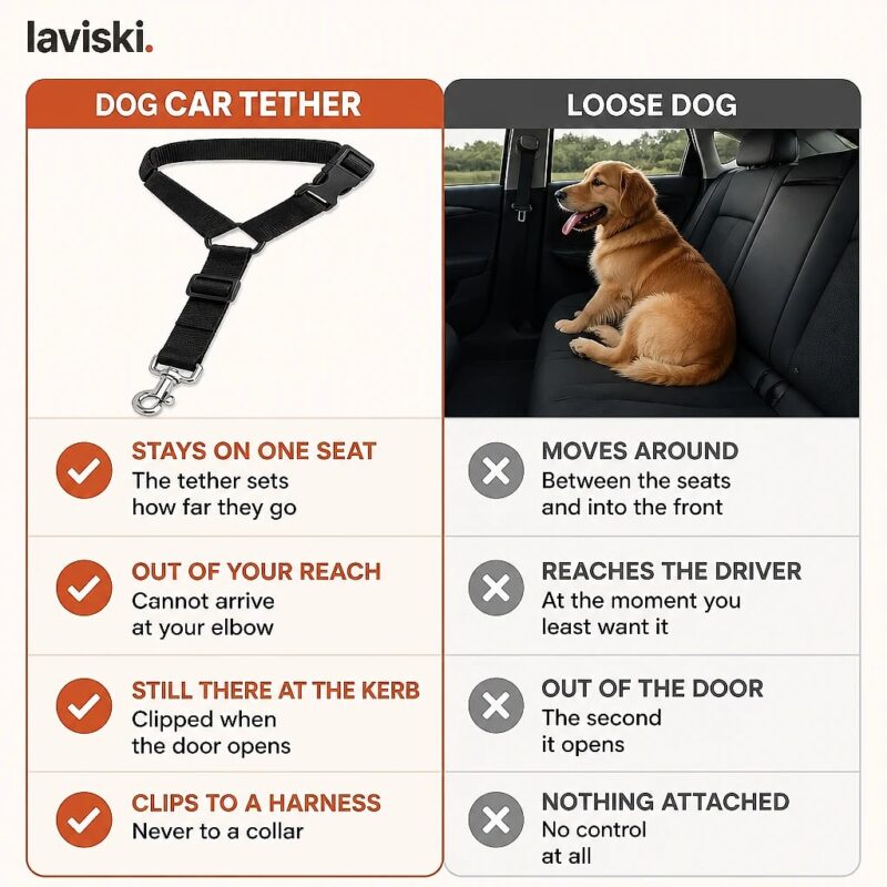 Ancora Dog Car Tether, comparison