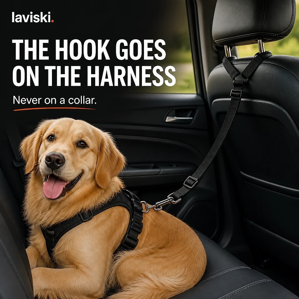 Ancora Dog Car Tether, durability and protection detail