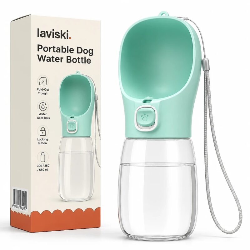 Aquara Portable Dog Water Bottle — Main Product Hero Aquara Portable Dog Water Bottle, main product hero
