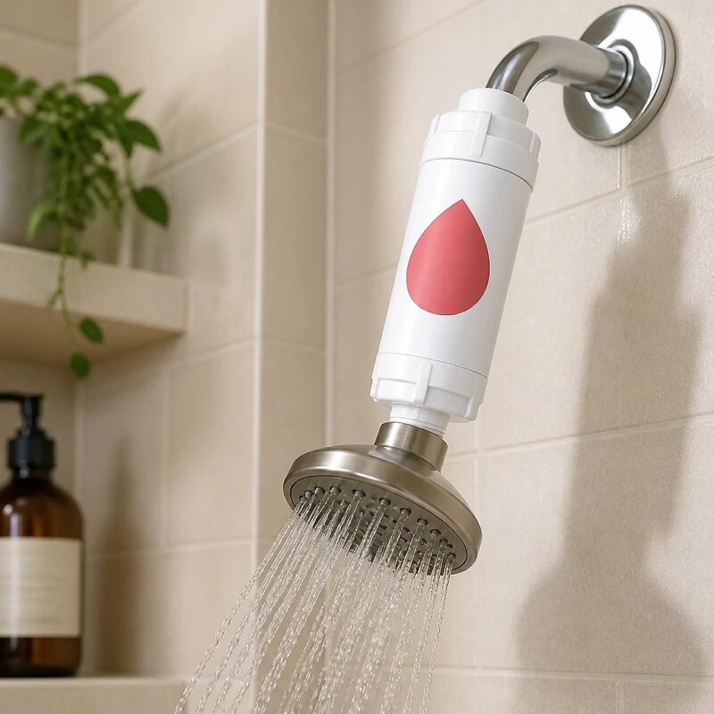 Aroma Scented In-Line Shower Filter, solution / transformation