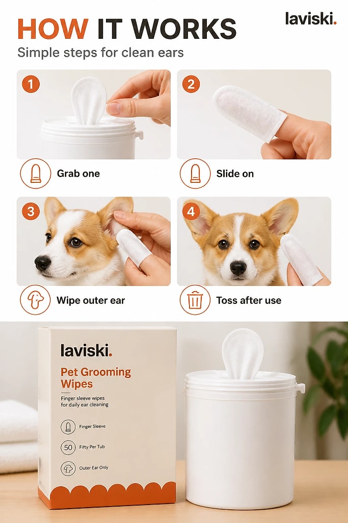 Aurea Pet Ear Cleaning Wipes, how to unpack and set it up