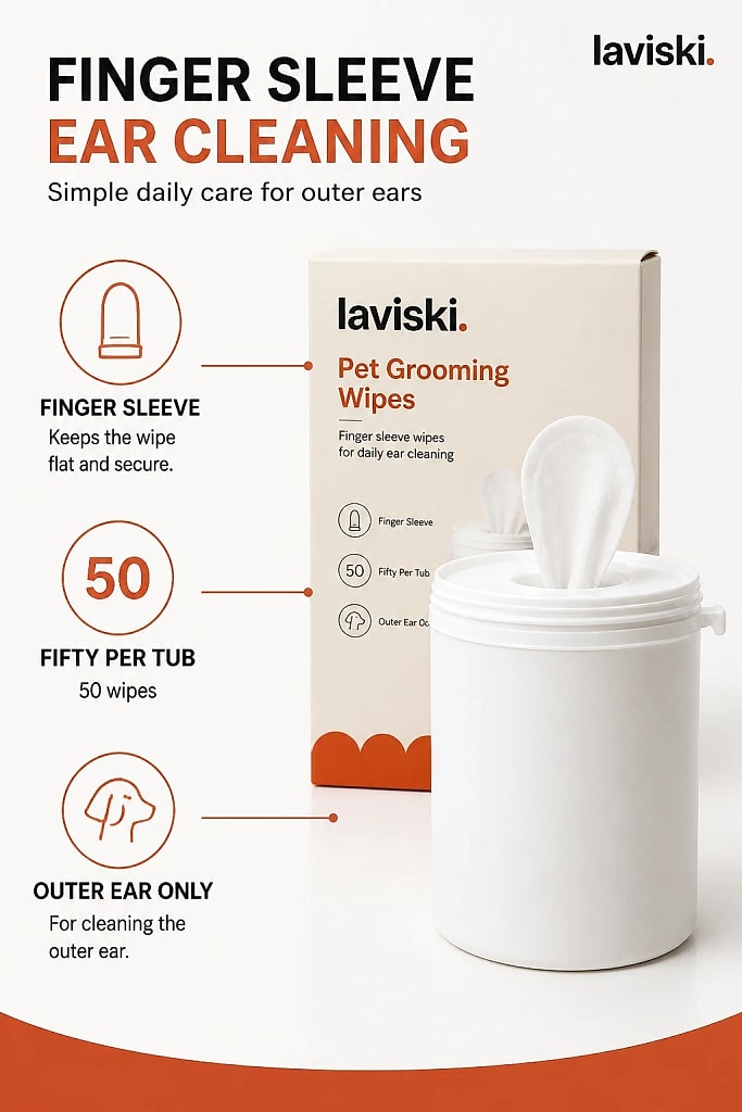 Aurea Pet Ear Cleaning Wipes, materials and construction detail