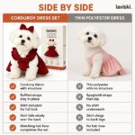 Belora Corduroy Dog Dress Set, comparison