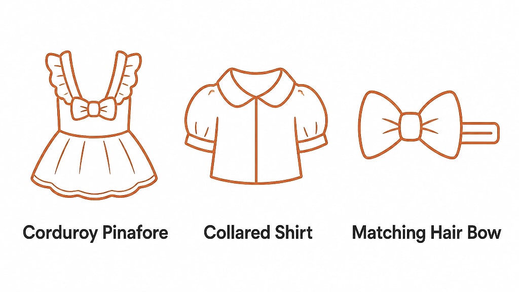 Belora Corduroy Dog Dress Set, key features at a glance