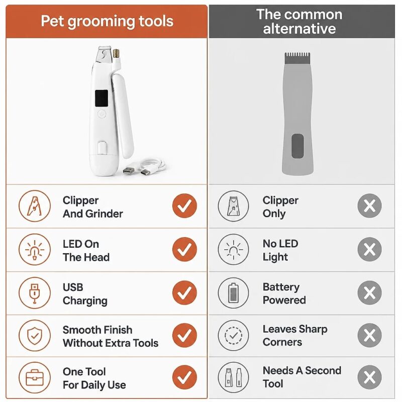 Binara Clipper and Grinder in One, comparison