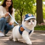 Brisa Denim Cap, Harness and Leash Set, solution / transformation