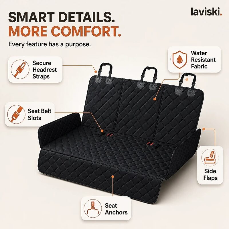 Cabina Quilted Car Seat Hammock, feature showcase