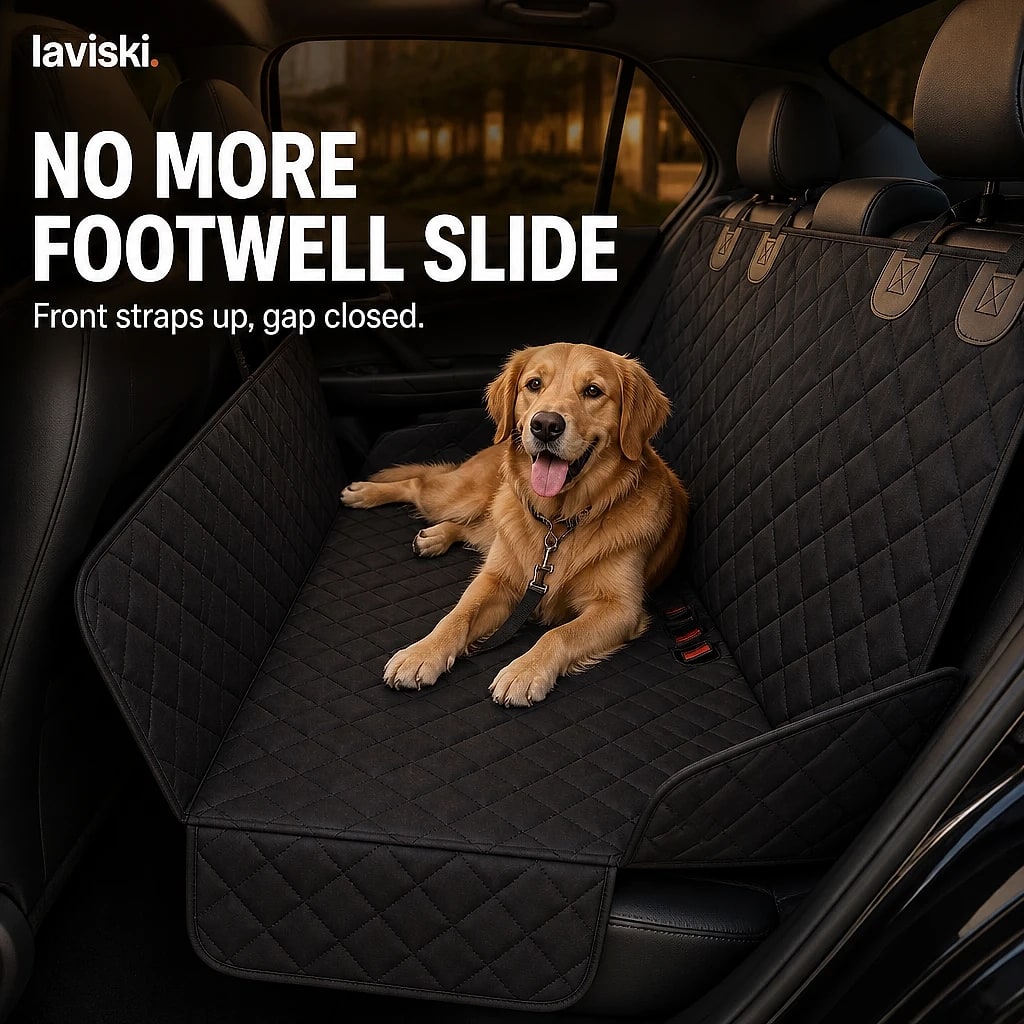 Cabina Quilted Car Seat Hammock, shown in a home setting