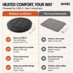 Calora USB Heated Seat Cushion, comparison