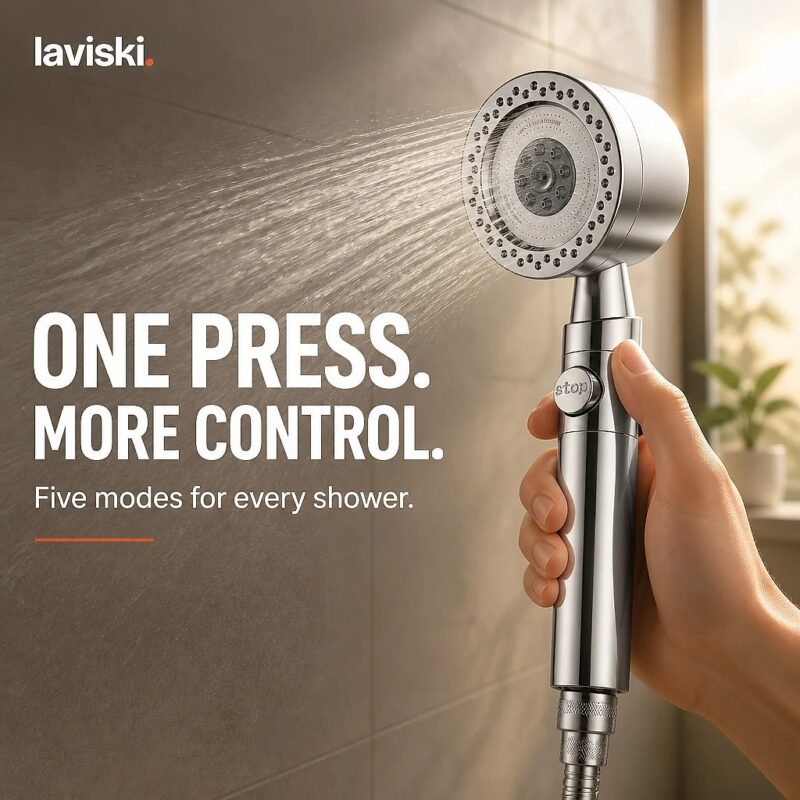 Cascara Five-Mode Handheld Shower Head, desired outcome