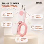 Clipsa Small Pet Nail Clipper with Lock, feature showcase