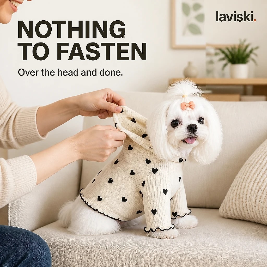Cozia Waffle Knit Dog Hoodie, durability and protection detail