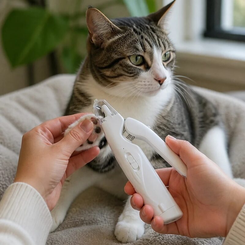 Duetto Twin-LED Nail Clipper with Guard, avatar usage