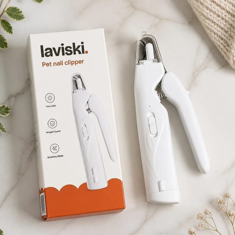 Duetto Twin-LED Nail Clipper with Guard, what's included