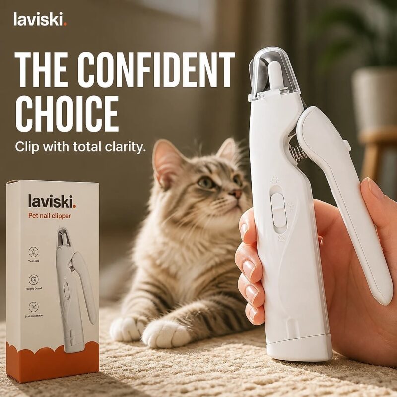 Duetto Twin-LED Nail Clipper with Guard, closing hero
