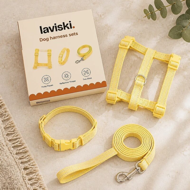 Dulcia Pastel Harness, Collar and Leash Set, what's included