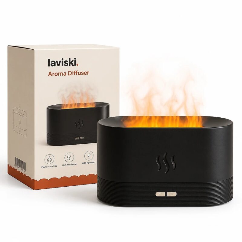 Embera Flame-Effect Aroma Diffuser — Main Product Hero Embera Flame-Effect Aroma Diffuser, main product hero