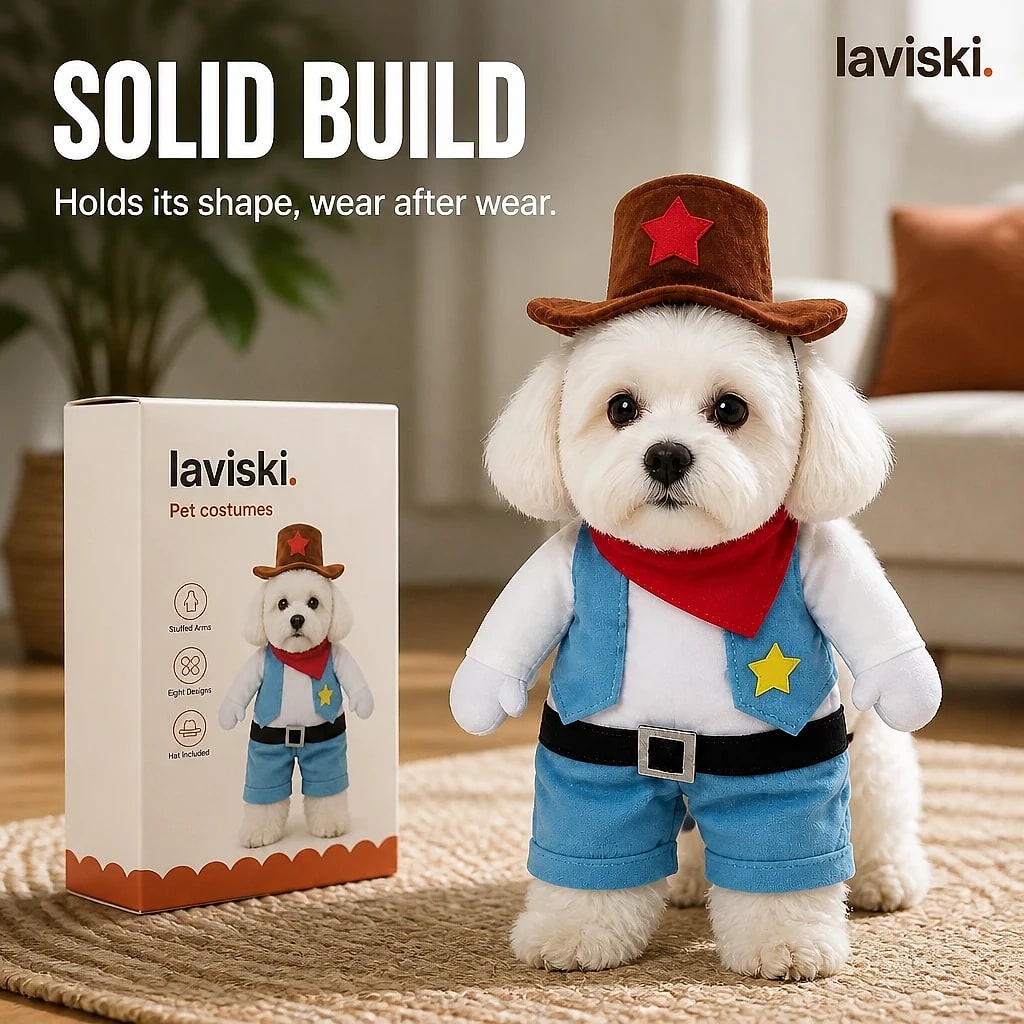 Festiva Standing Costume, Eight Designs, durability and protection detail