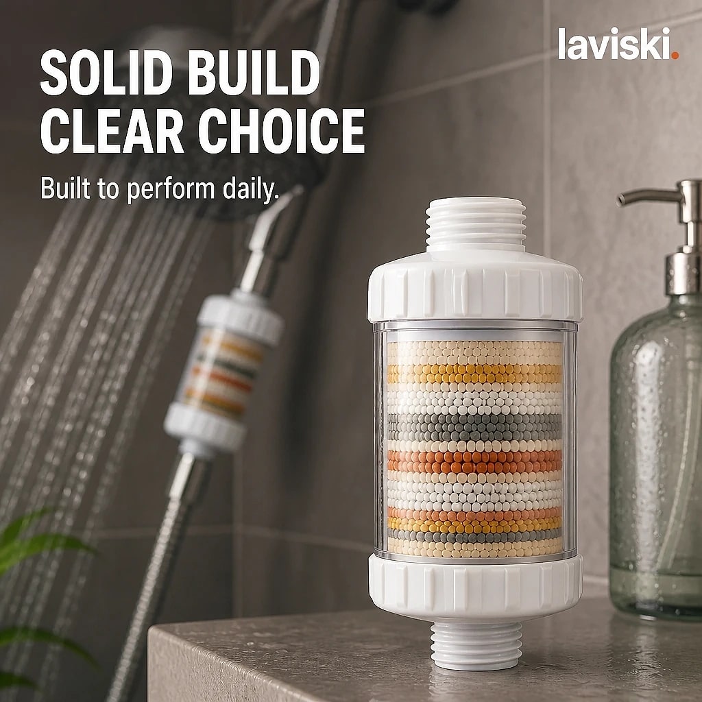 Filtra High Flow Shower Filter, durability and protection detail