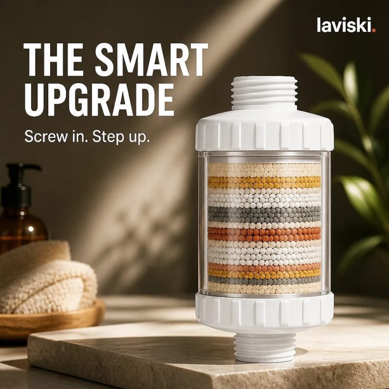 Filtra High-Flow Shower Filter, closing hero