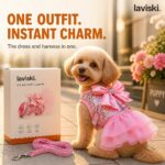 Fiora Sequin Bow Harness Dress and Leash Set, desired outcome
